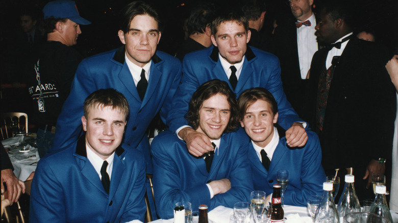 Take That attends an the Brit Awards