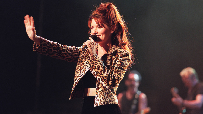 Shania Twain performing in the 1990s