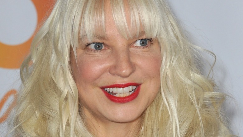 Sia close-up of face smiling