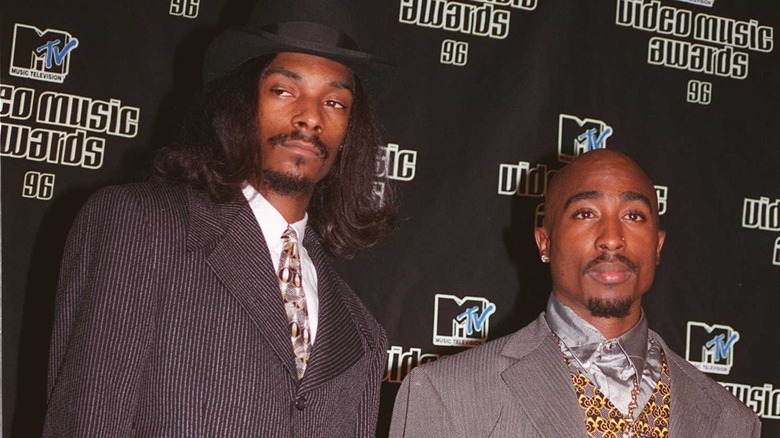 Tupac Shakur with Snoop Dogg