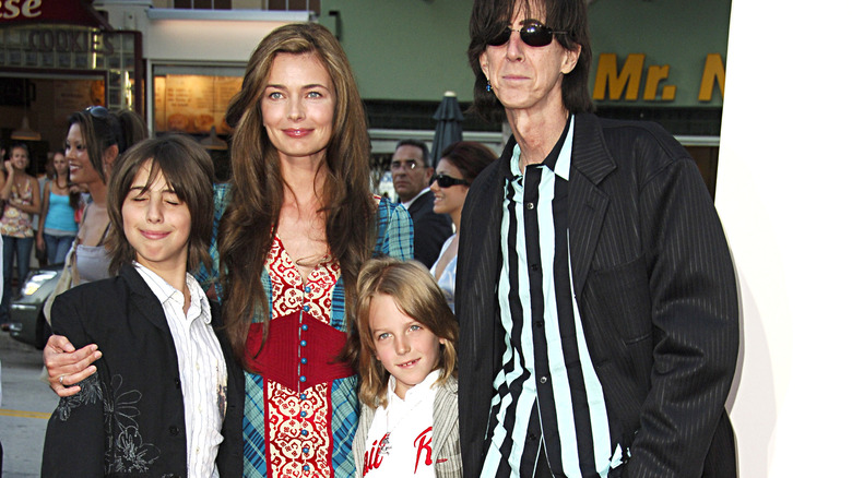 Ric Ocasek Paulina Porizkova and their kids