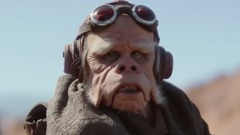 Nick Nolte goggles alien makeup