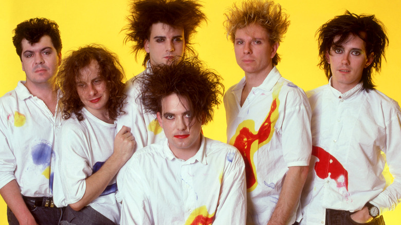 The Cure portrait yellow background 1987