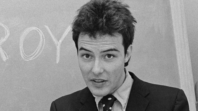 young Jello Biafra eyebrows raised