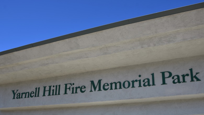 The entrance to the Yarnell Hill Fire Memorial Park