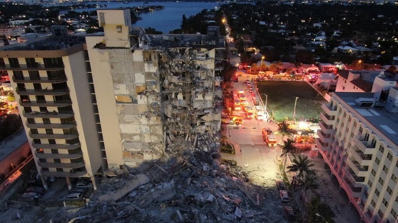 Aftermath of Surfside condominium collapse 