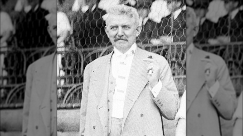 Andrew Jackson Barchfeld outside in a suit