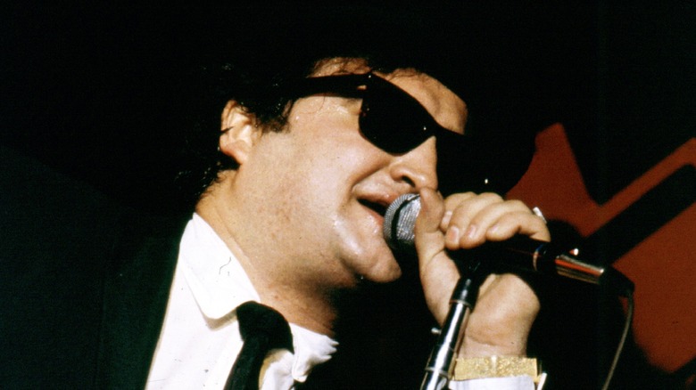 John Belushi singing as the Blues Brothers