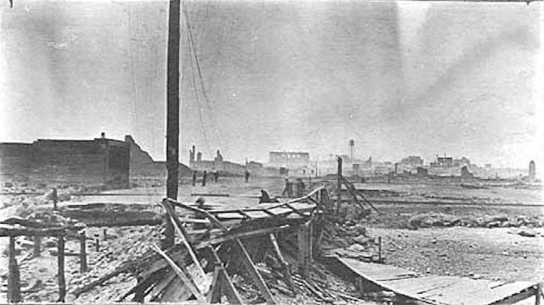 Remains after Hinckley Fire of 1894