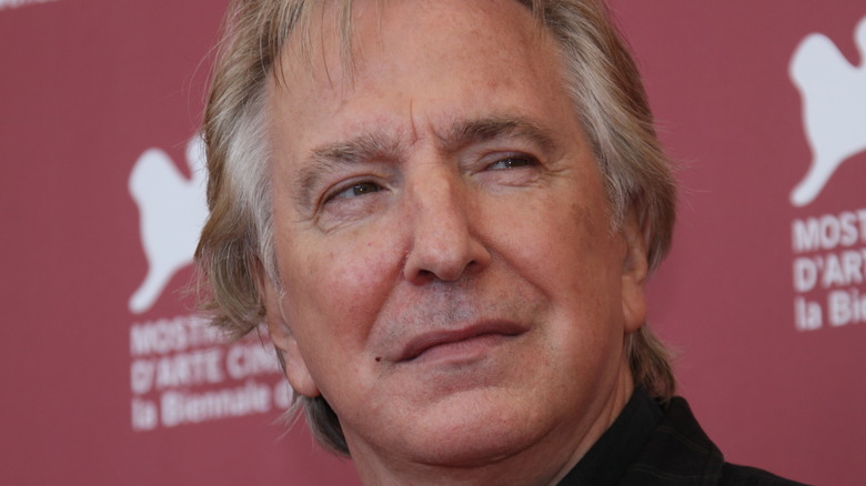 Alan Rickman  looking away