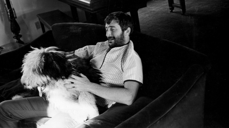 Denny Doherty with his dog