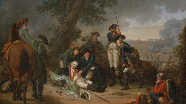 Painting of Marshal von Schwerin dying 