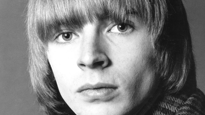 Keith Relf poses straight-faced for portrait