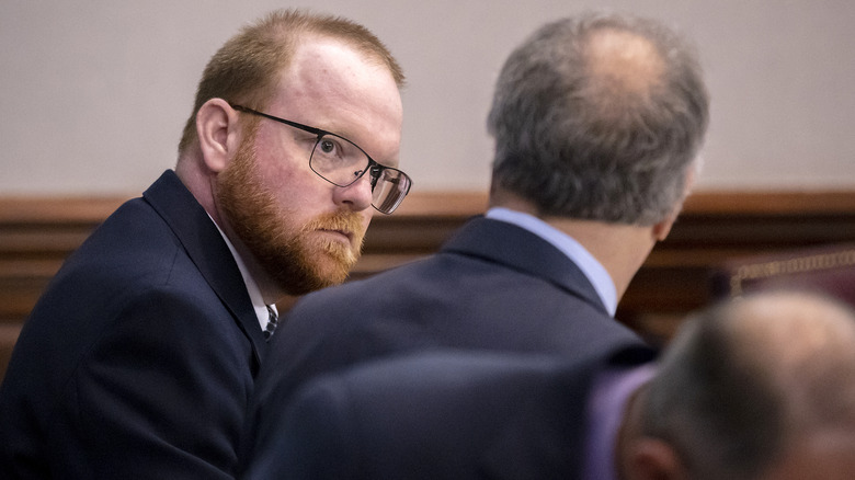 Travis McMichael at court hearing