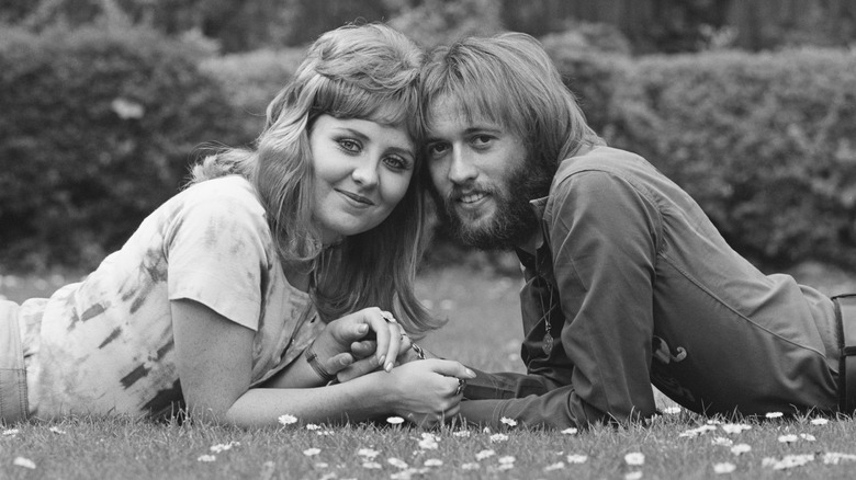 Maurice Gibb with his first wife