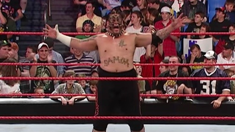 Umaga celebrates a win