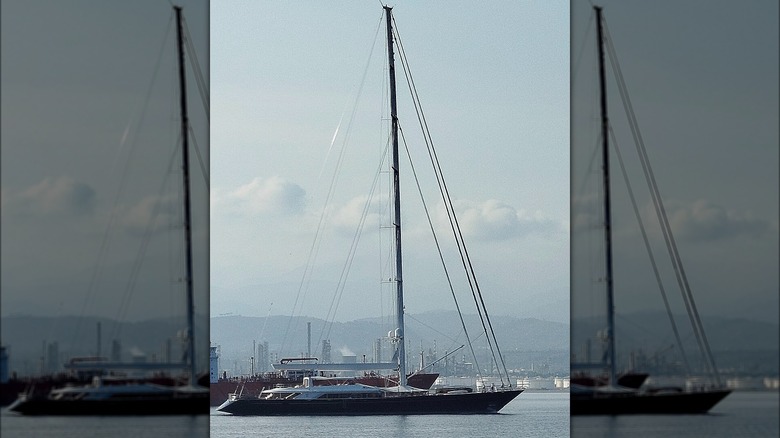 Bayesian superyacht in port