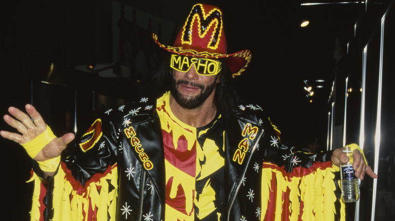 Randy Savage gesturing