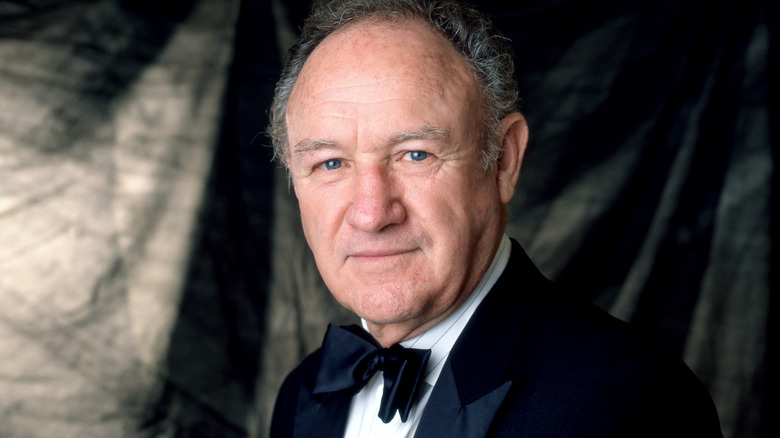 Gene Hackman wearing a tux 1990s