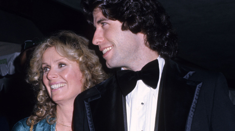 John Travolta and Diana Hyland smiling