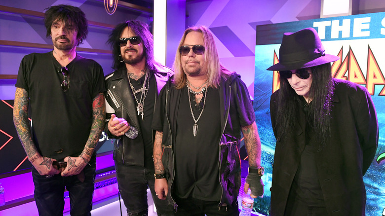 Tommy Lee, Nikki Sixx, Vince Neil, and Mick Mars