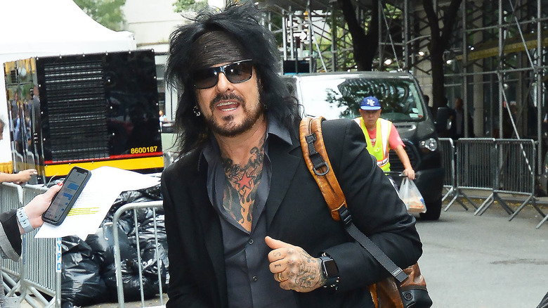 Nikki Sixx wearing sunglasses