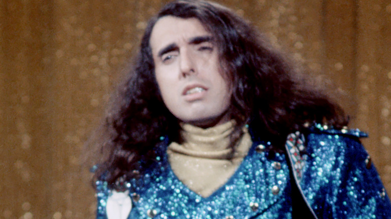Tiny Tim performing blue suit