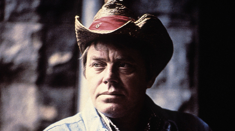 tom t. hall staring in cowboy hat