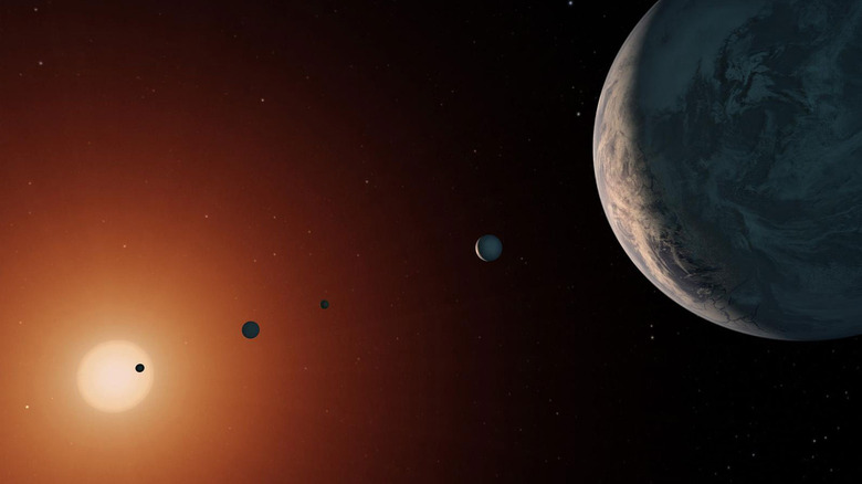 The planets of TRAPPIST-1.