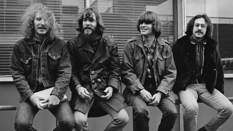 Creedence Clearwater Revival sitting together