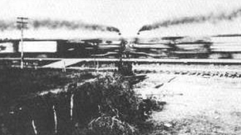 Train crash at Crush, Texas