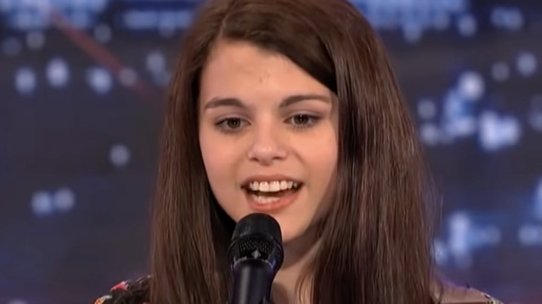 Skilyr Hicks performing on America's Got Talent