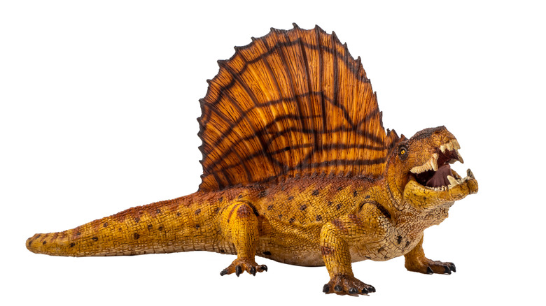 dimetrodon with mouth open