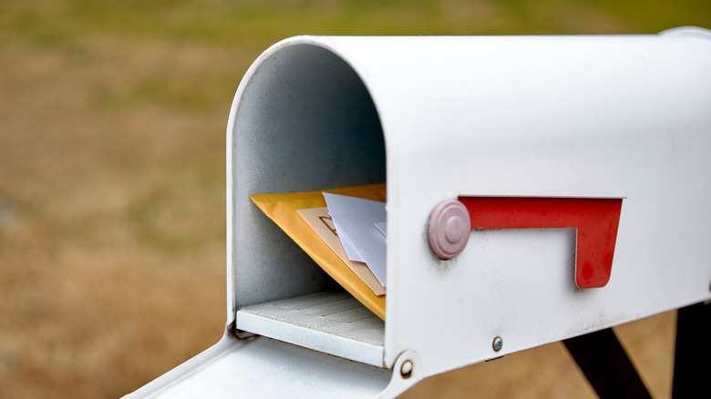 mailbox with letters