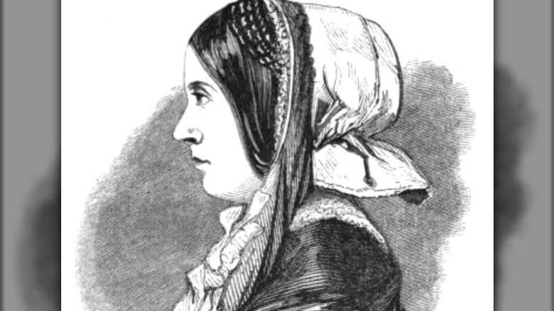 Profile sketch of Madeleine Smith