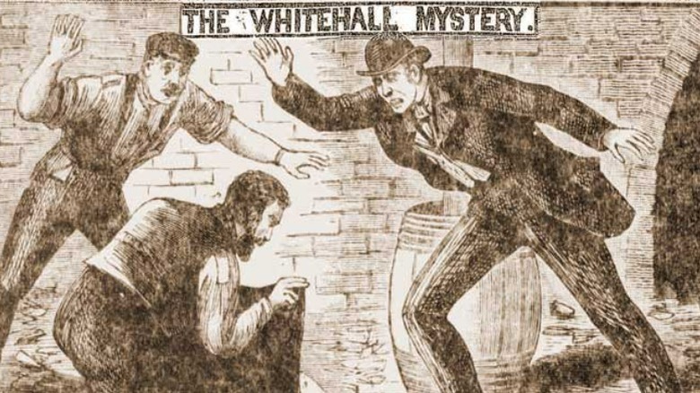 "The Whitehall Mystery": An illustration of the discovery of a female torso