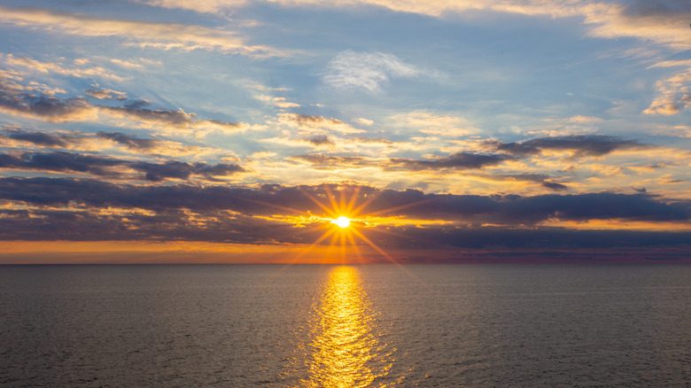 Sunset over Lake Michigan