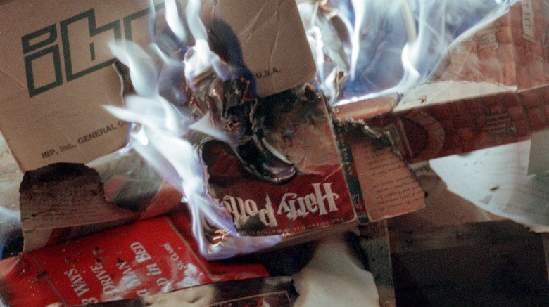 harry potter book burning