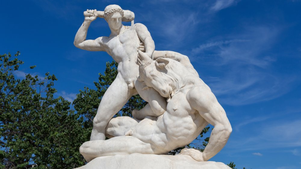 Theseus killing the Minotaur