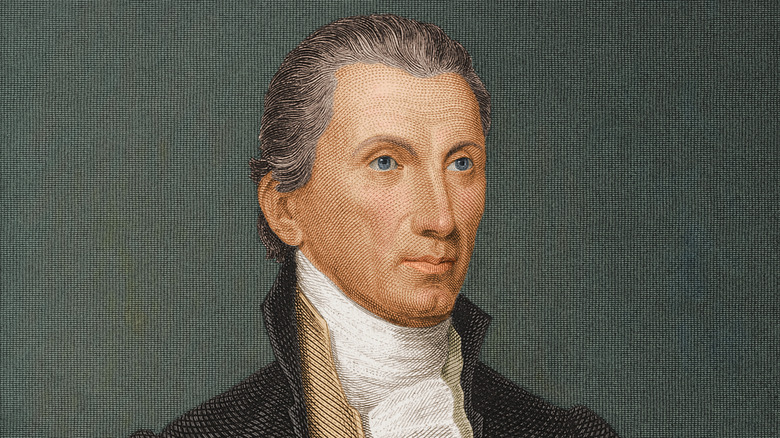 painted portrait of president james monroe