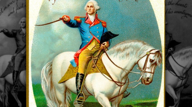 washington on horse