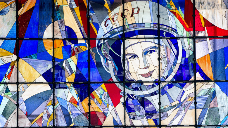 Tereshkova Valentina stained glass tribute