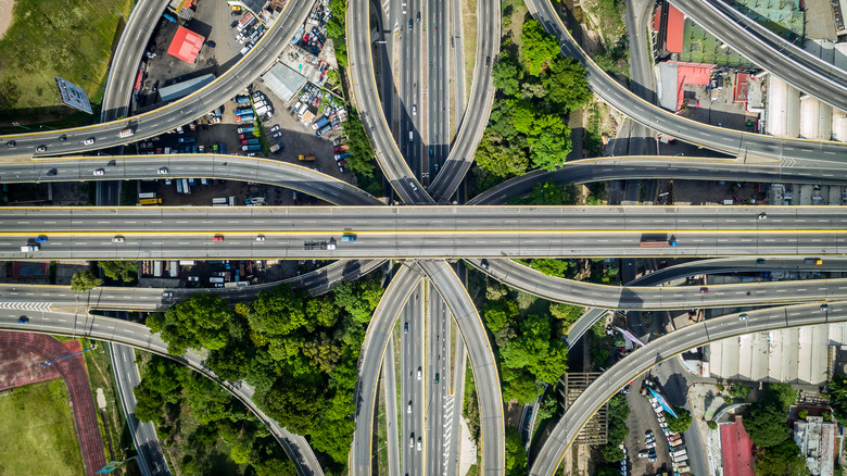 Major highway intersection in Caracas