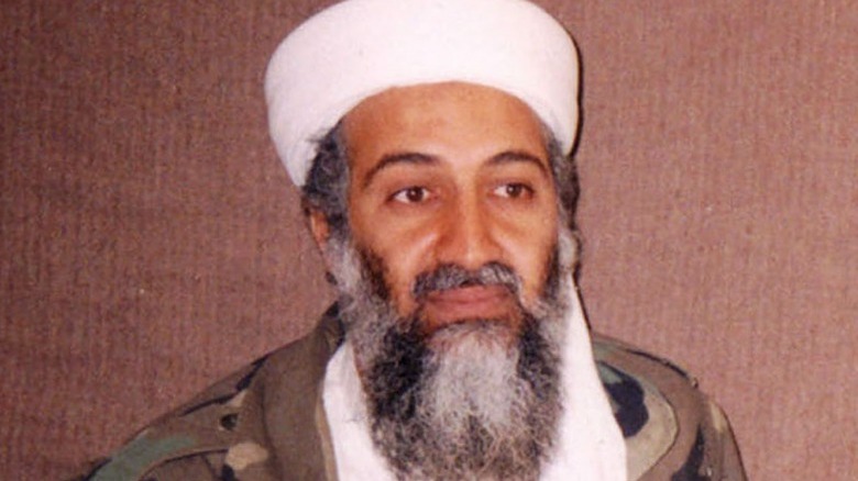 Osama bin Laden in camouflage