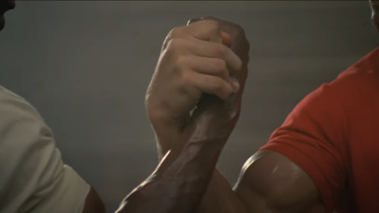 predator arm wrestling meme carl weathers