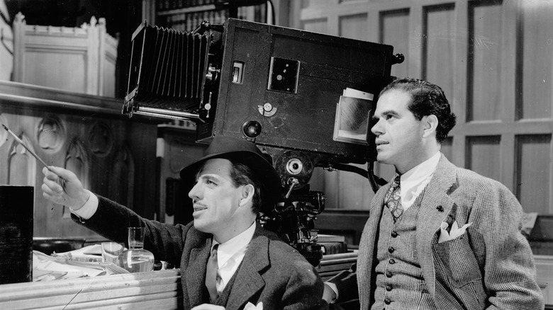 Frank Capra at a studio