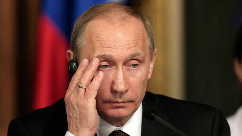 Vladimir Putin stressed out