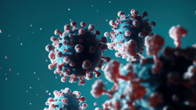 covid virus rendering