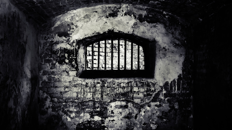 Old stone prison cell