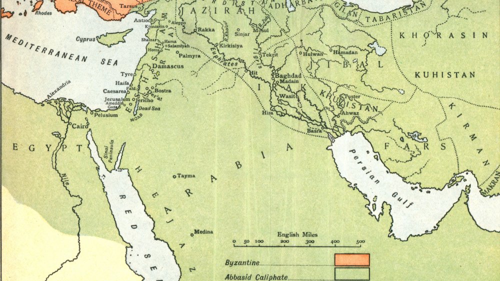 Map of the Abbasids at the height